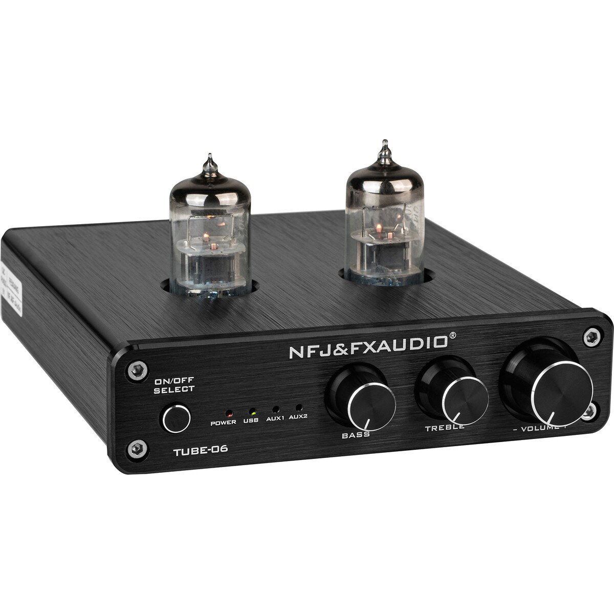 FX Audio TUBE06 Tube Pre Amplifier with USB RCA and Aux Inputs Black